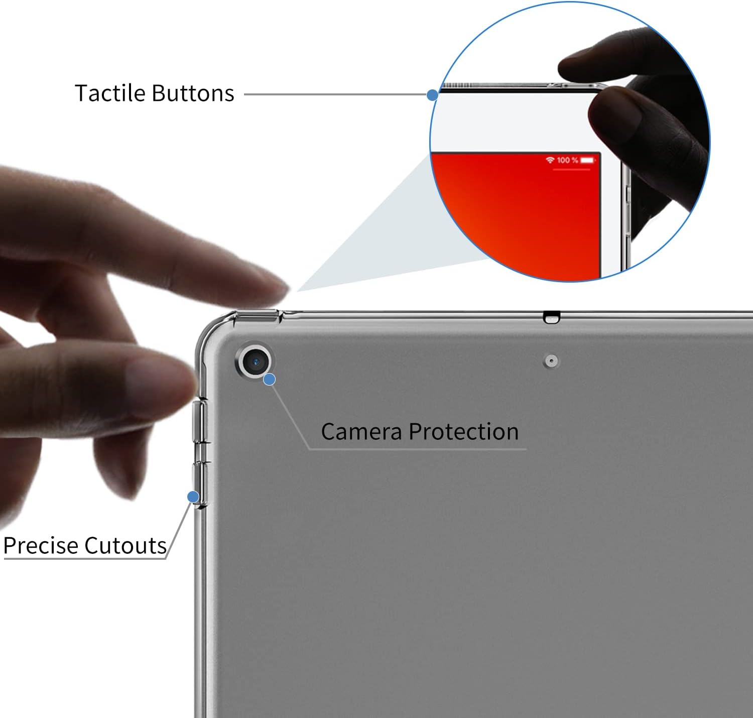 Easyacc Cover per iPad 9a/8a/7a Gen 10.2, Nero - immagine 3