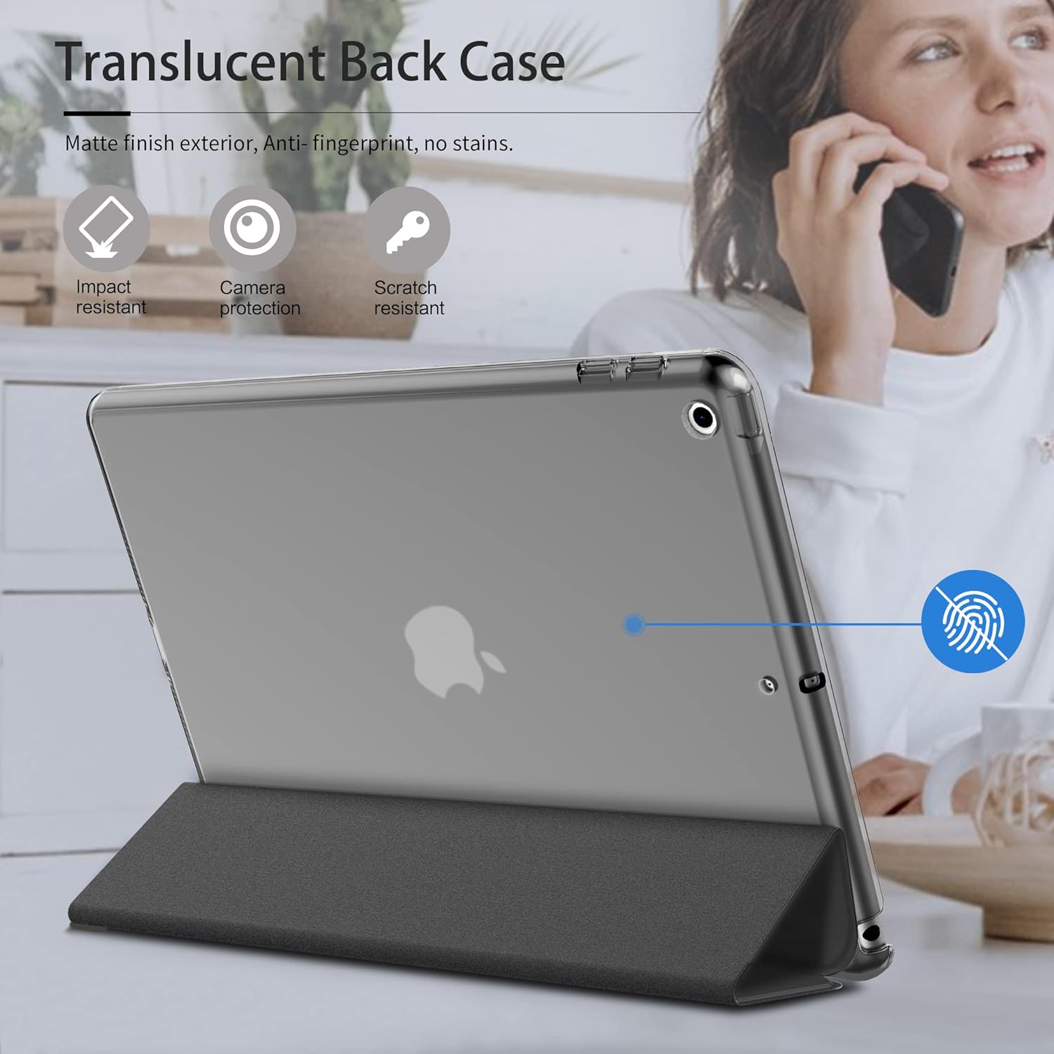 Easyacc Cover per iPad 9a/8a/7a Gen 10.2, Nero - immagine 4