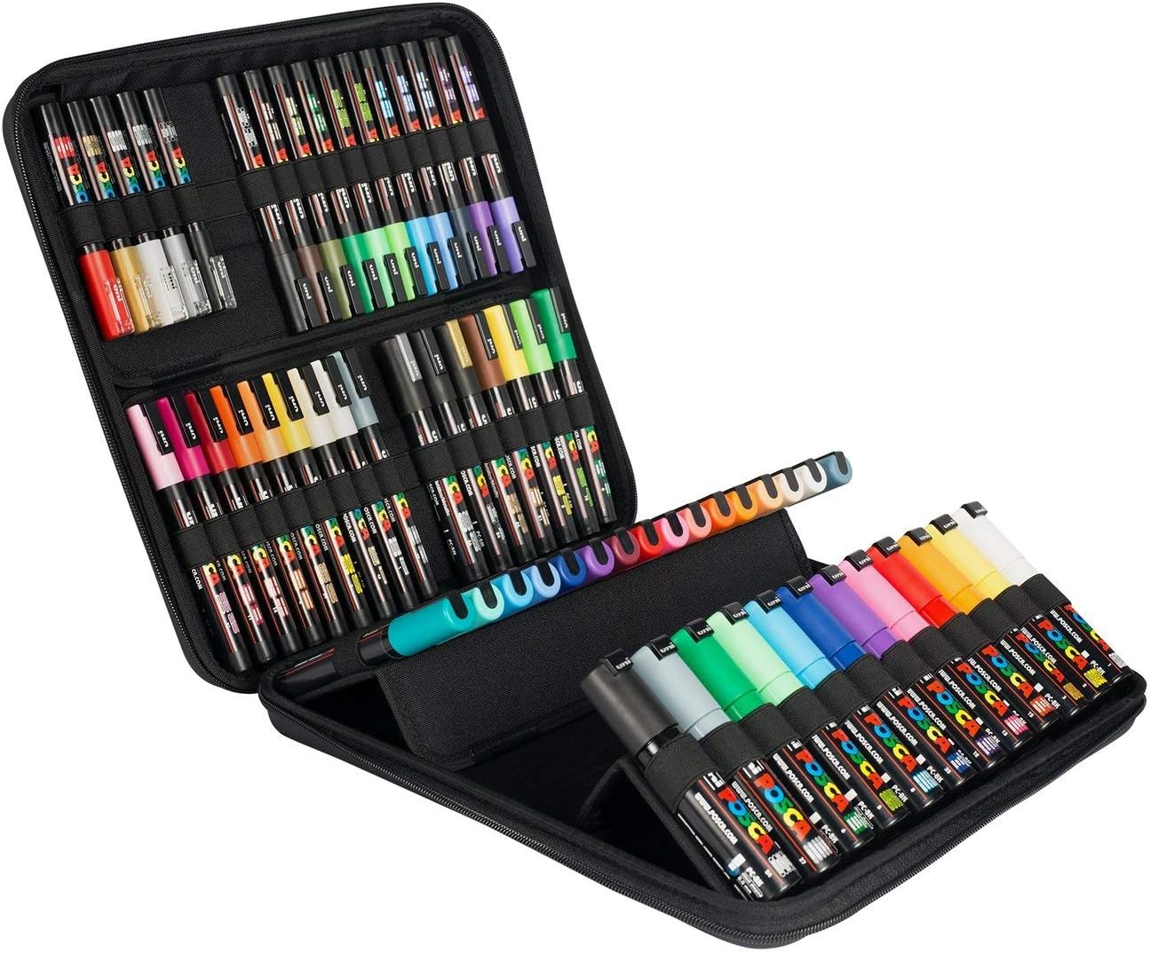 uni-ball Posca Marker Case con 60 Pennarelli Acrilici | Velz