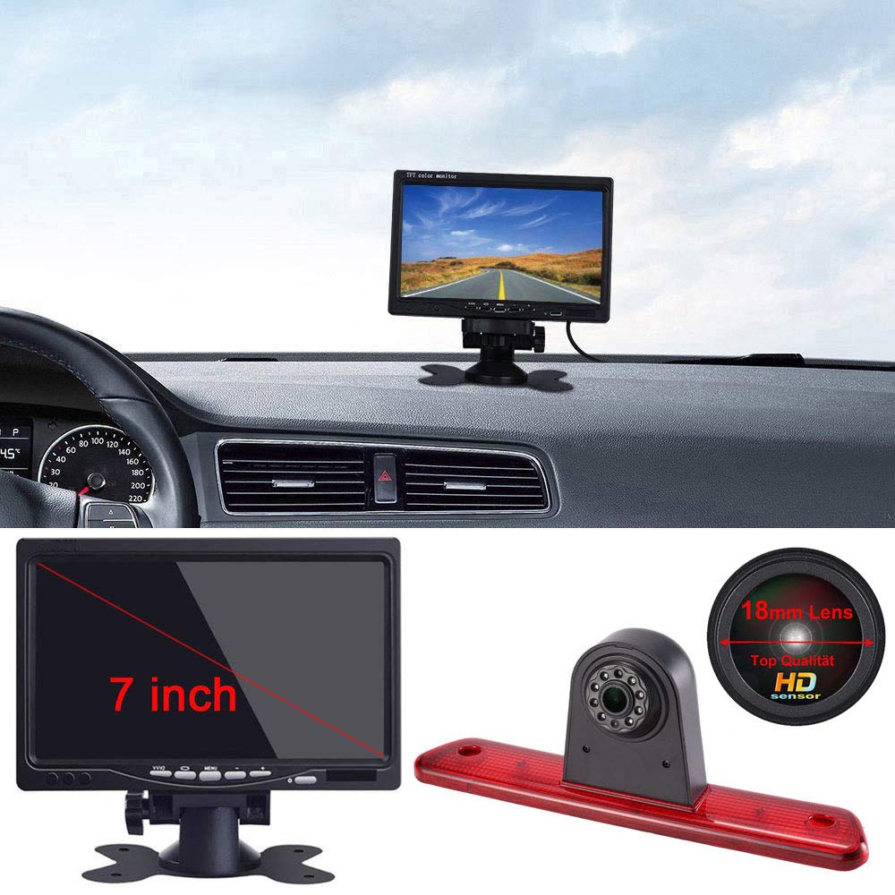 Telecamera Retromarcia 18mm con Monitor LCD 7 Pollici