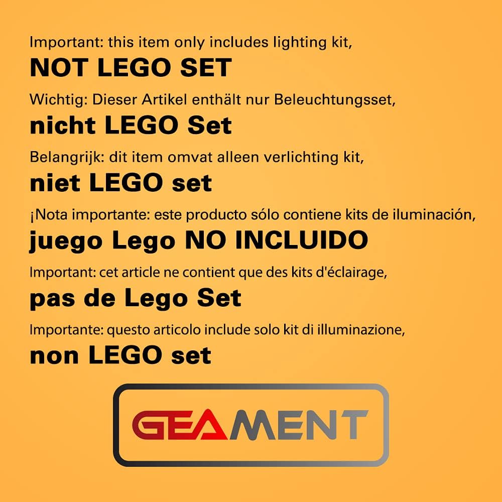 Geament - Set Luci LED per LEGO 71040 Castello Disney - immagine 1