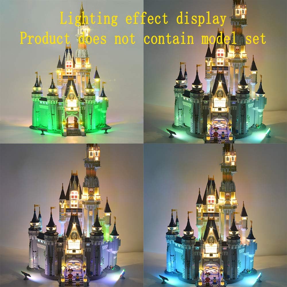 Geament - Set Luci LED per LEGO 71040 Castello Disney - immagine 4