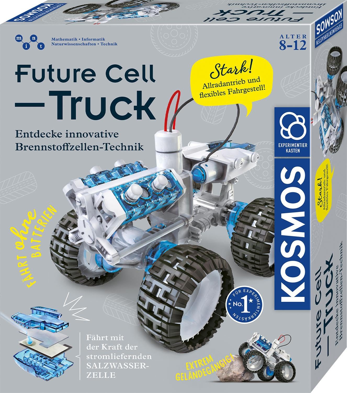 Kosmos 620745 Future Cell-Truck, scopri la Tecnologia innovativa delle Celle a combustibile Kit per Fuoristrada Giocattolo con energia priva di emissioni, Scatola per esperimenti per Bambini dagli 8