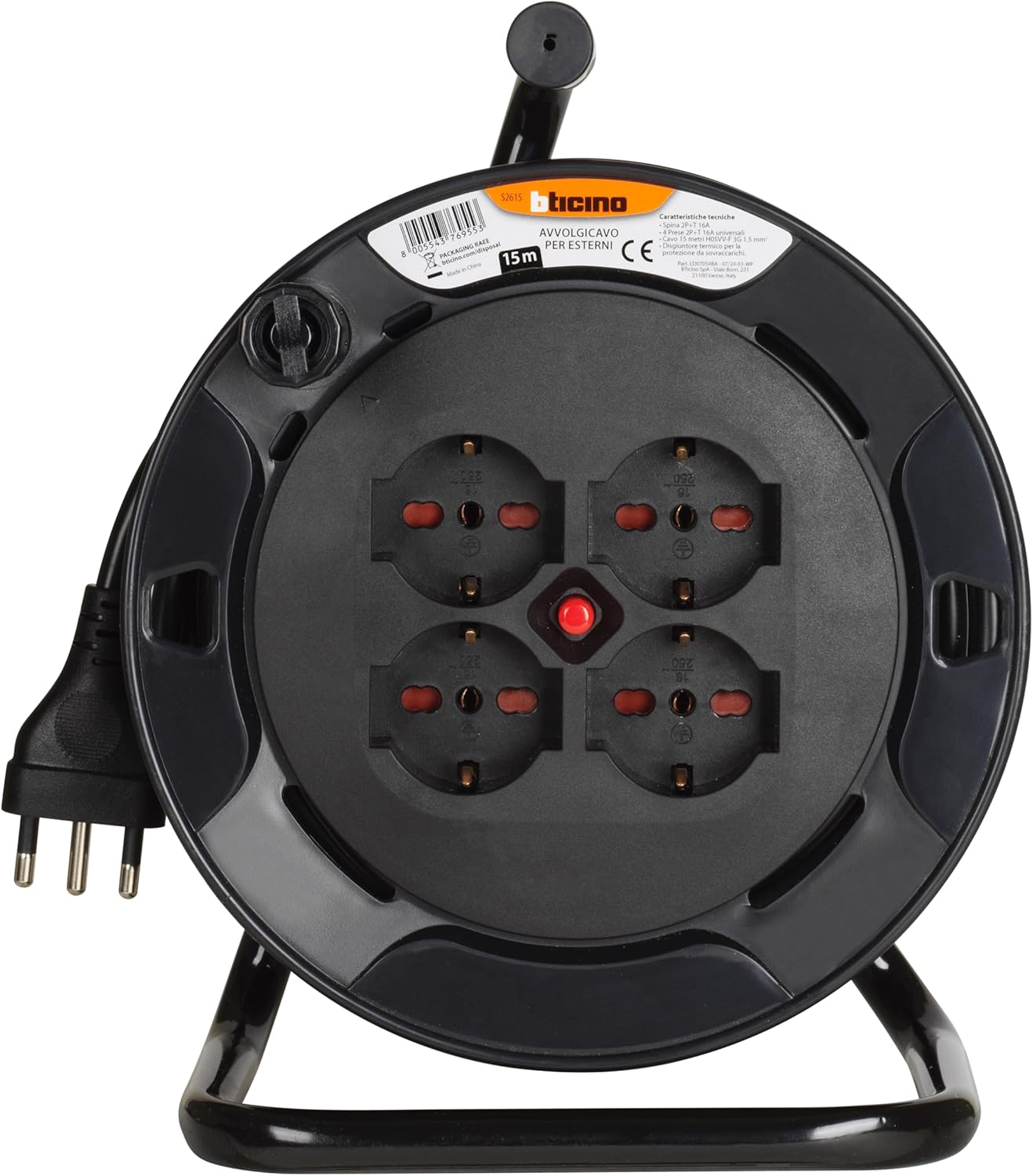 Bticino Avvolgicavo Elettrico S2615 15 Metri - immagine 2