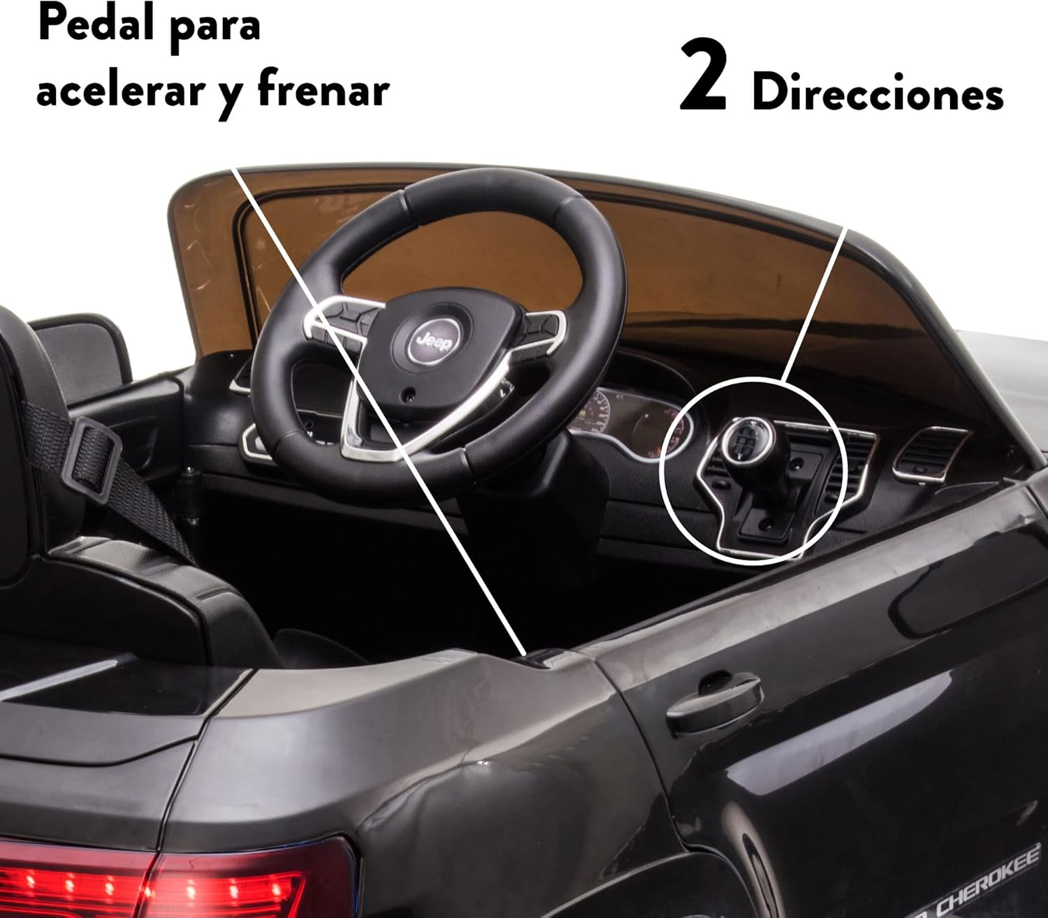 Feber Jeep Cherokee Black 12V R/C - Auto Elettrica - immagine 4