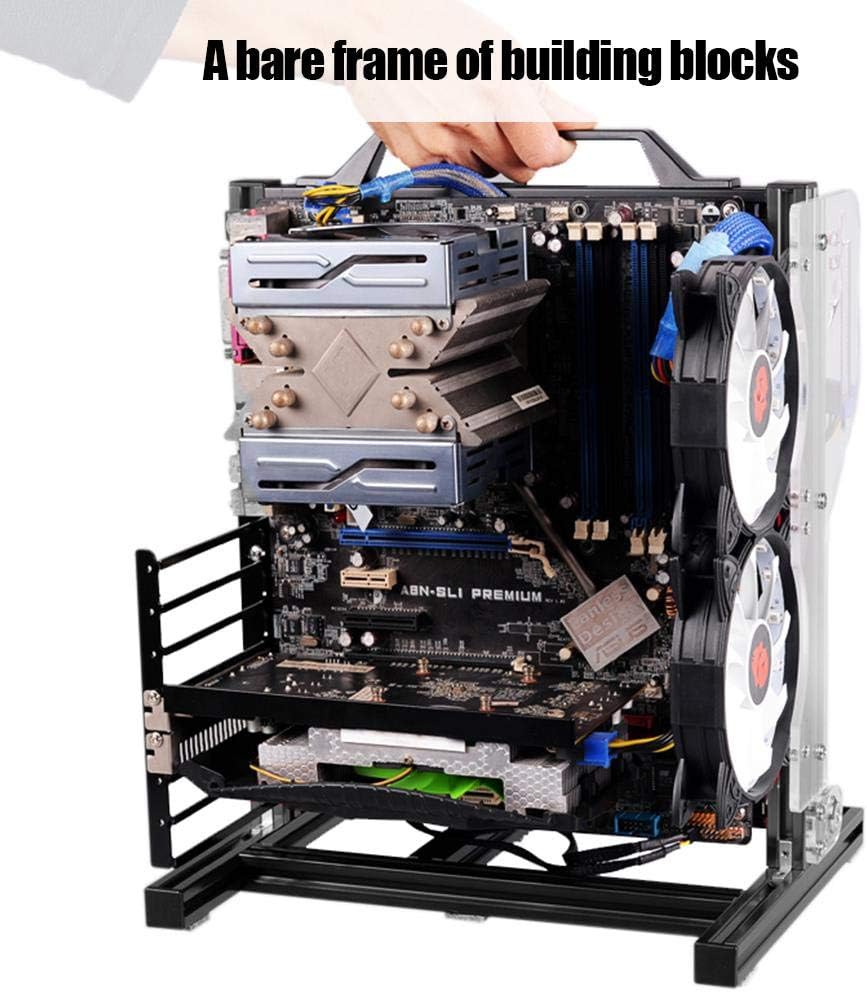 Rack Verticale Aperto per Computer Mini Telaio ATX - immagine 4