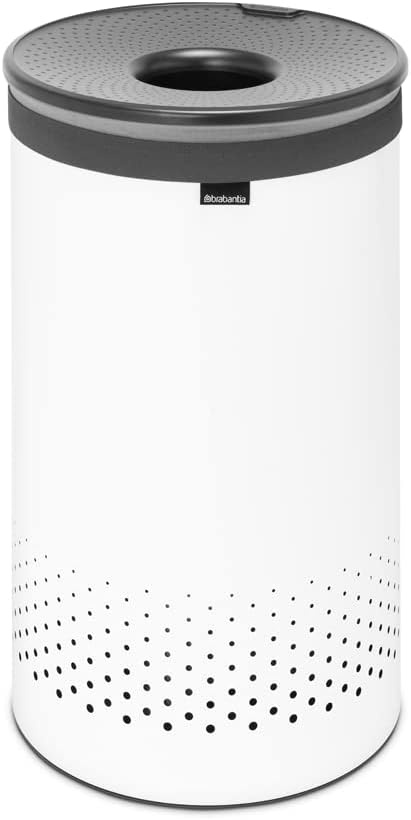 Brabantia Cesto Portabiancheria Quick-drop 60L, White
