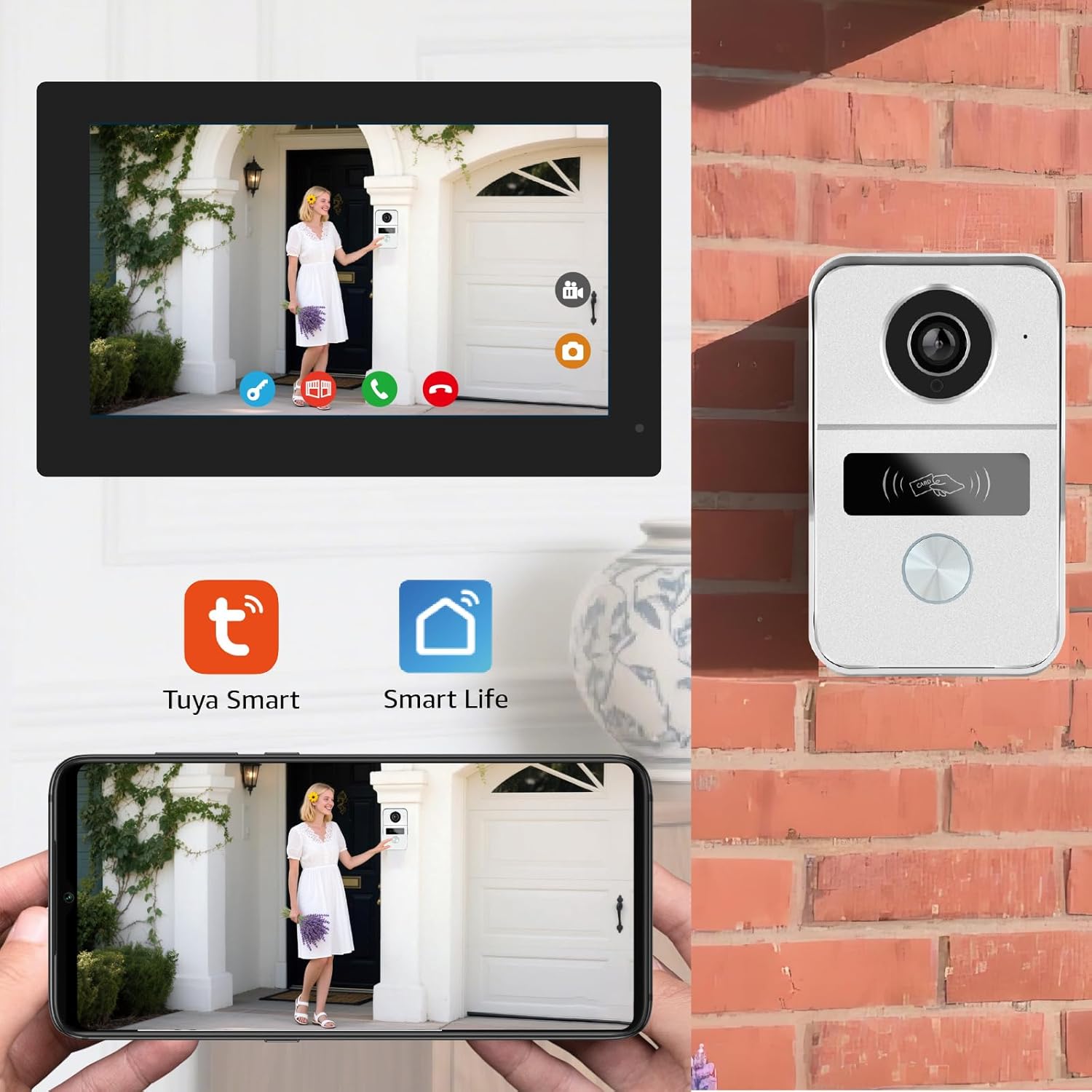 Honmidatek Sistema Videocitofono 2 Fili 1080p - immagine 3