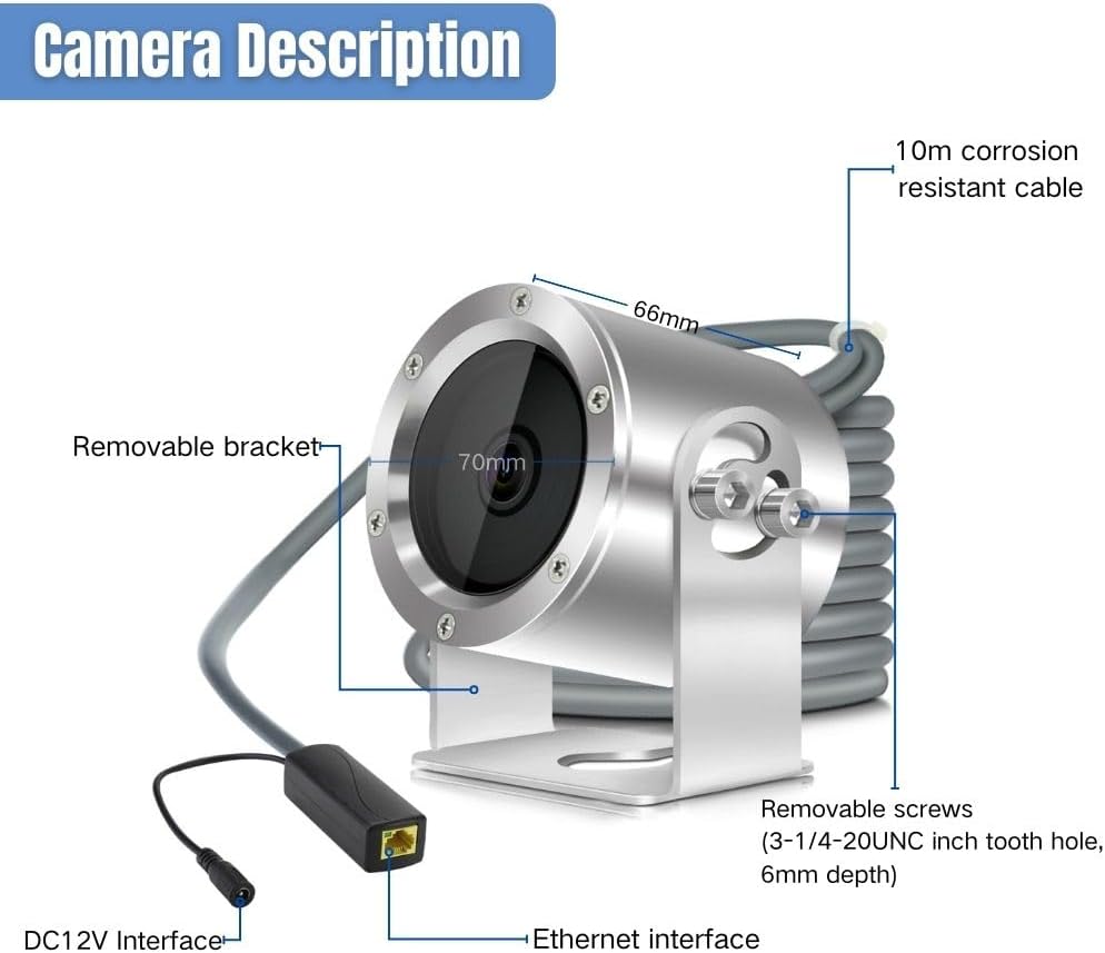 Macchina Fotografica Subacquea 5MP con Cavo 10M - immagine 6