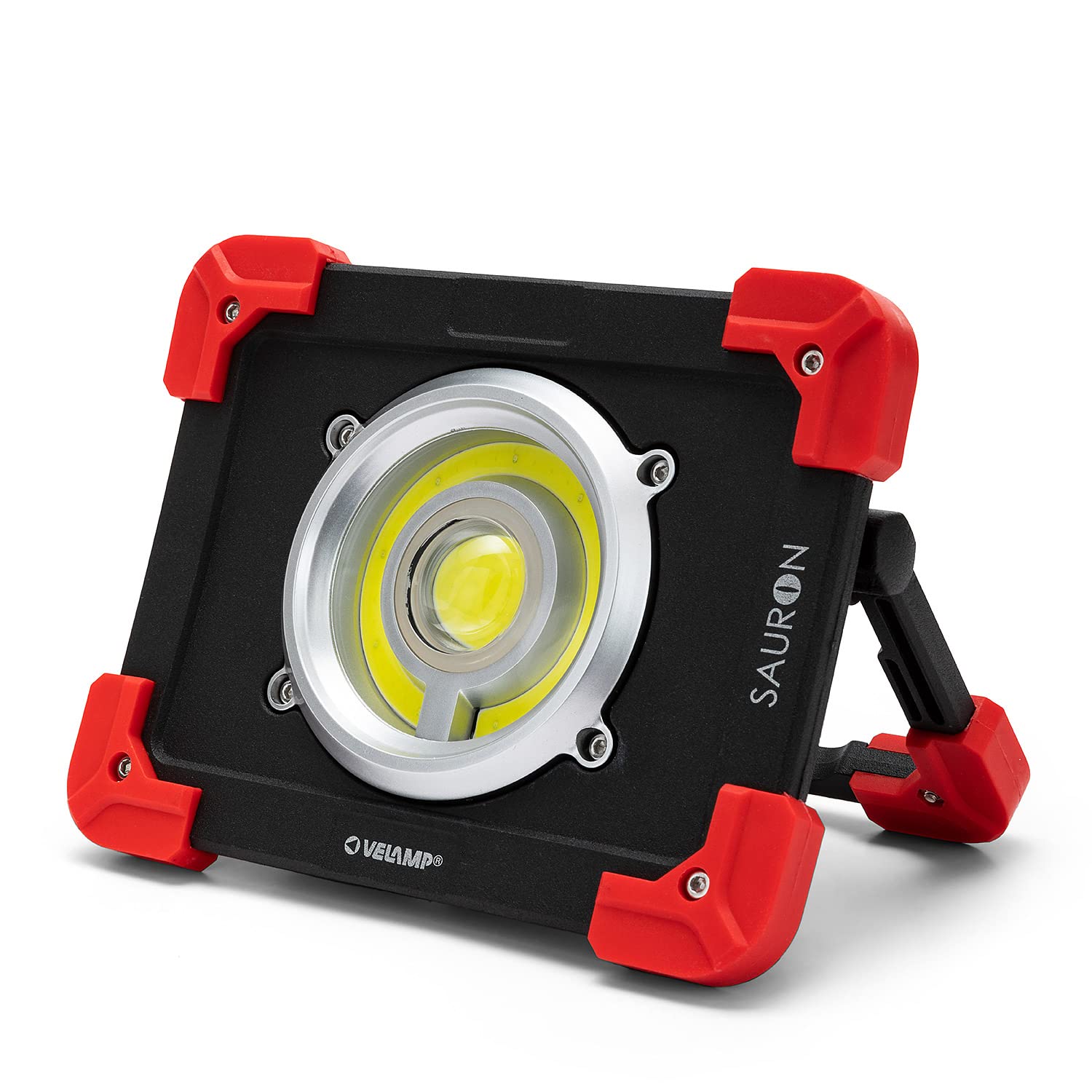 VELAMP Sauron Proiettore Ricaricabile LED 20W, Rosso