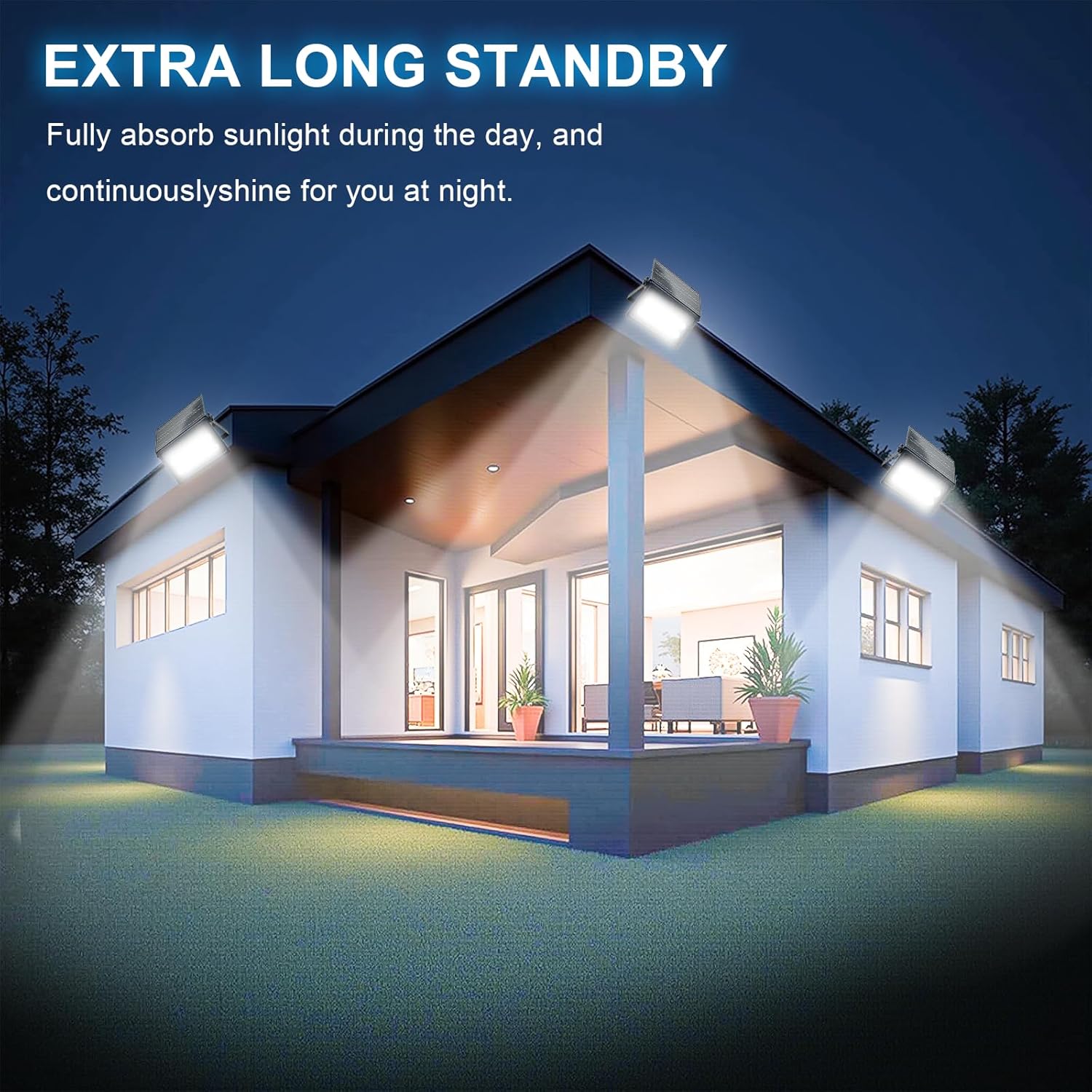 Bosite Faretto LED da Esterno Solare 150W 6500K - immagine 2