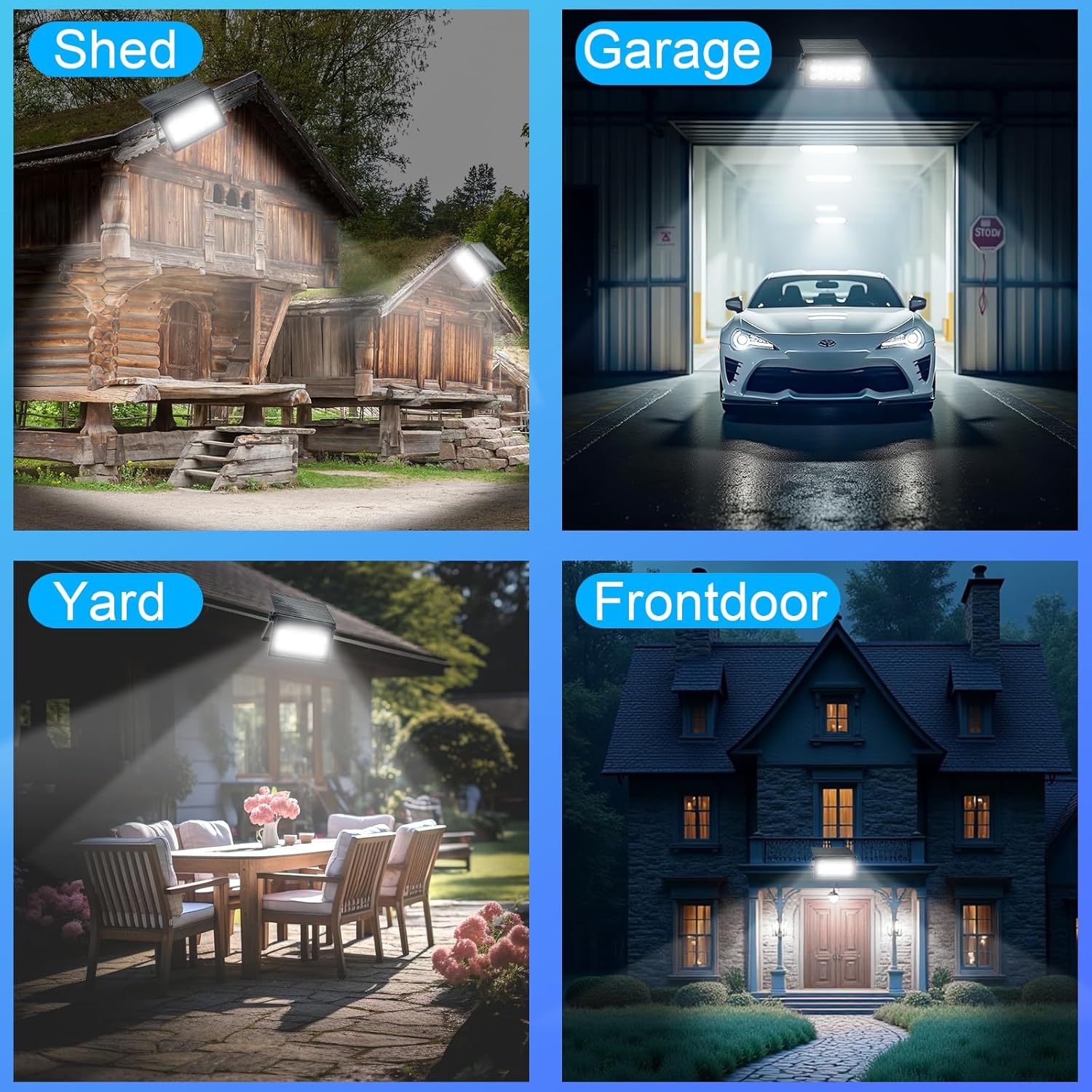 Bosite Faretto LED da Esterno Solare 150W 6500K - immagine 7