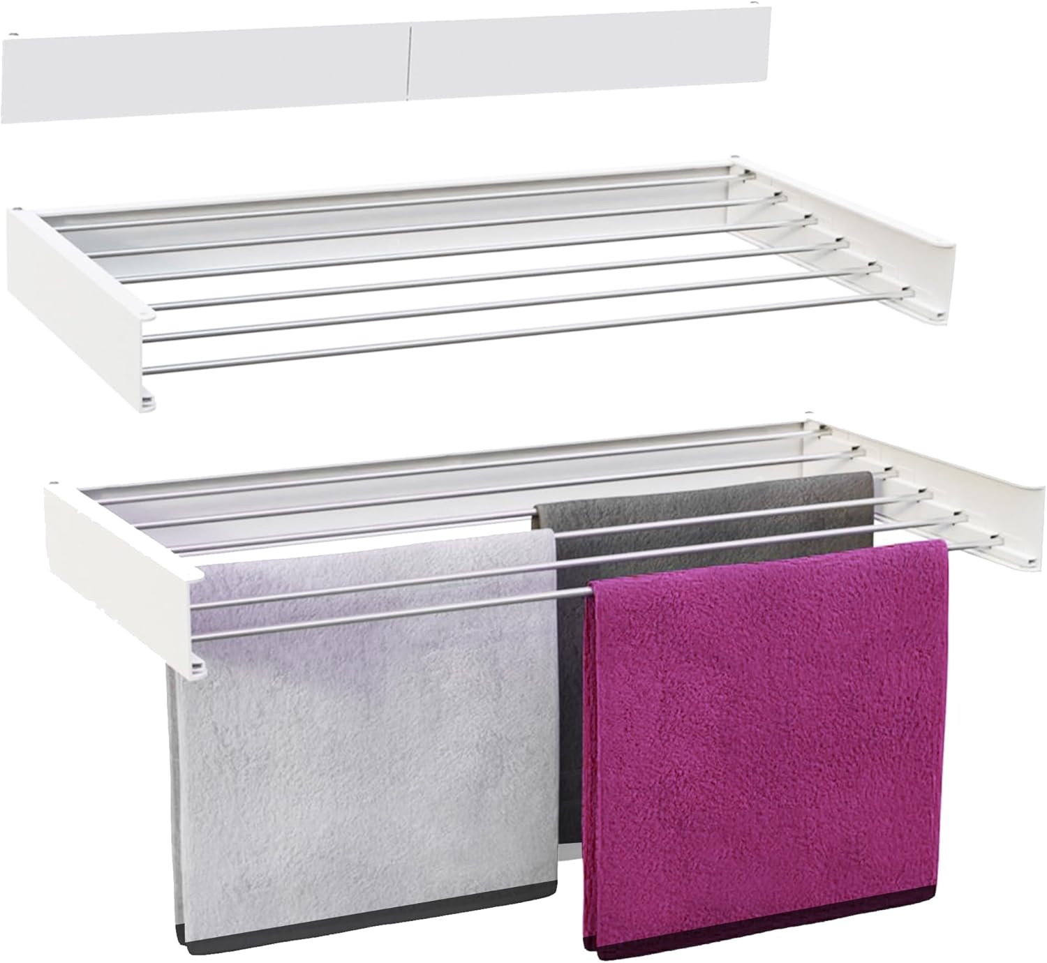 Vonia Stendibiancheria da Parete Pieghevole 100x50 cm