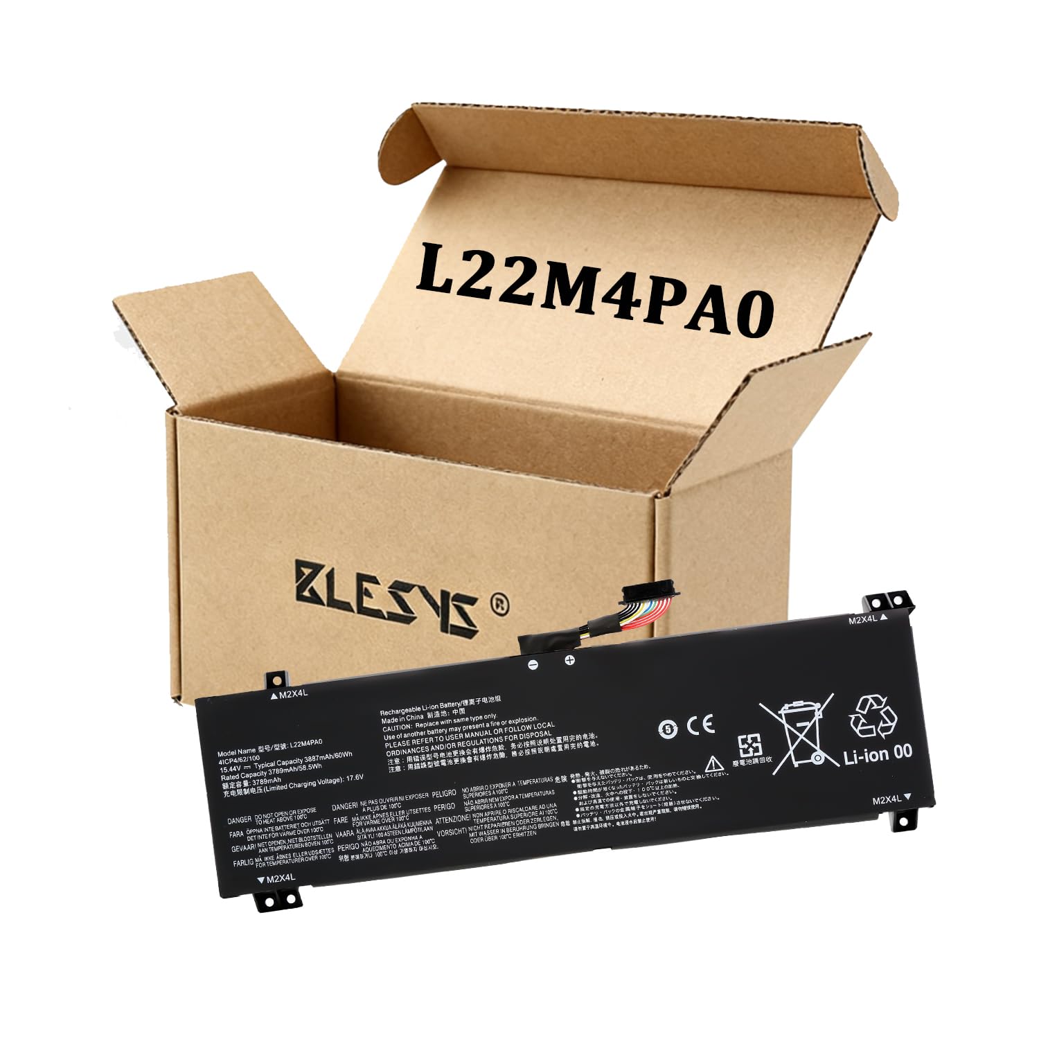 BLESYS L22M4PA0 L22B4PA0 L22X4PA0 L22D4PA0 Batteria per Lenovo LOQ