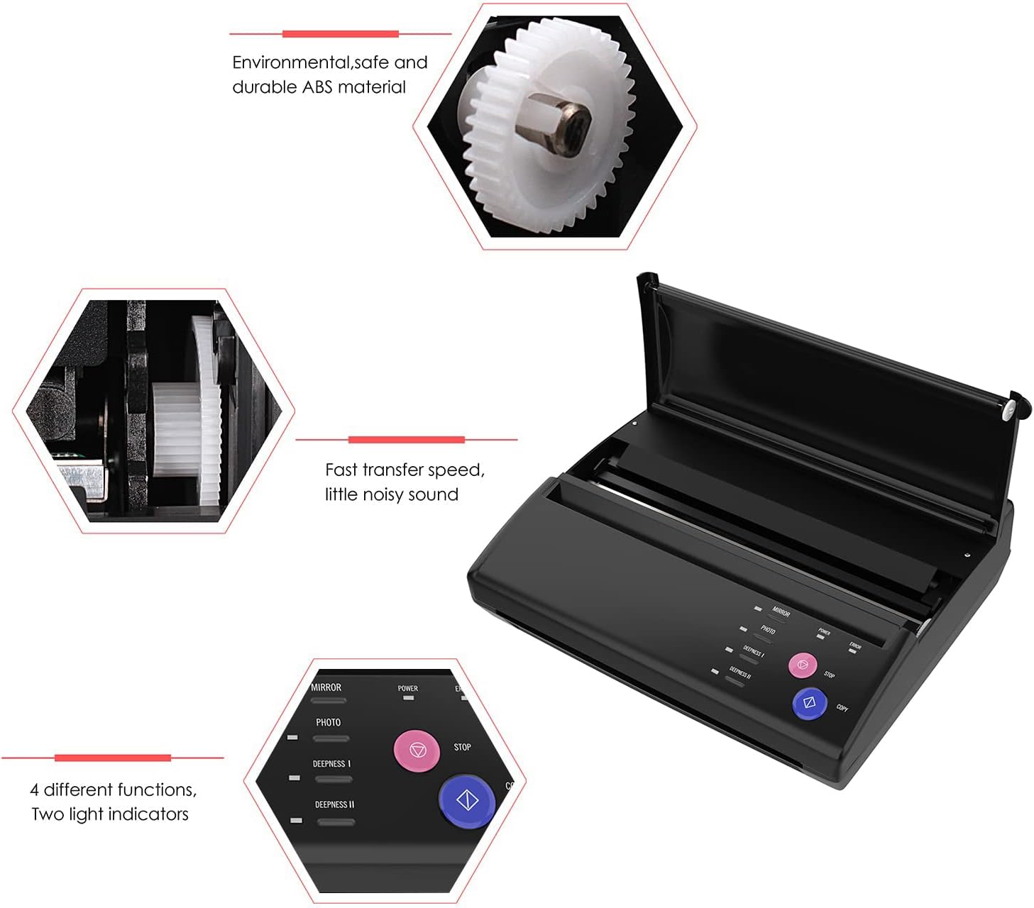 Tatelf Stampante Termica Tattoo Stencil - immagine 2