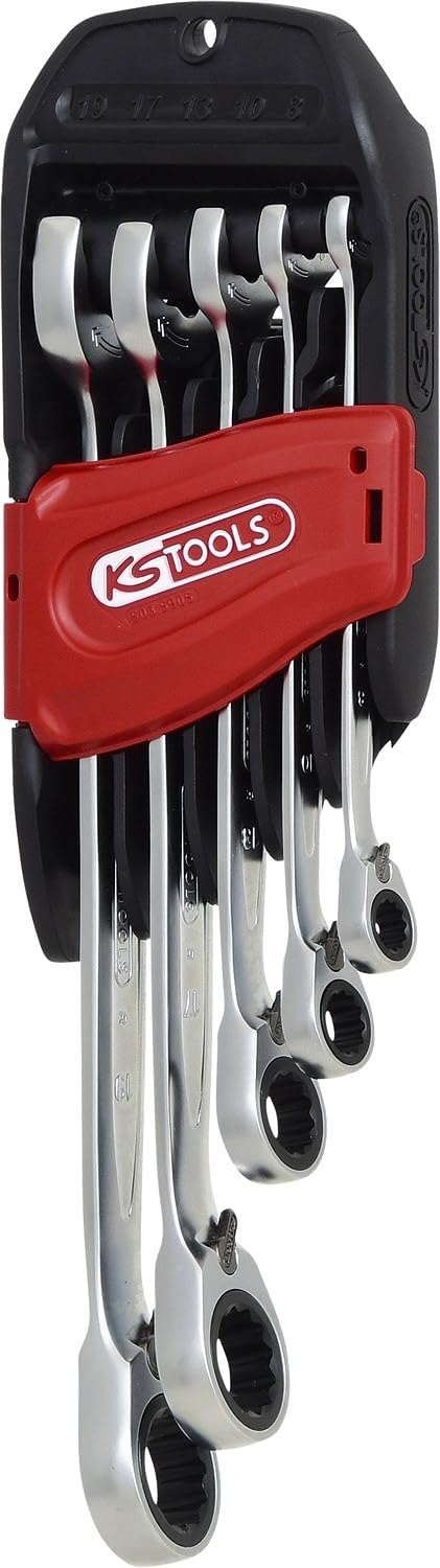 Ks Tools 503.5905 - Serie Chiavi a Cricco Combinate 5 Pezzi - immagine 1