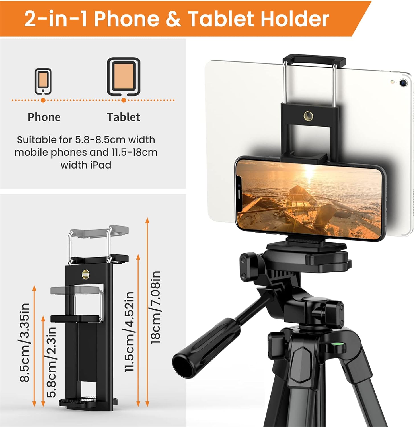 Treppiede Smartphone 172cm/67in con Telecomando Bluetooth - immagine 4