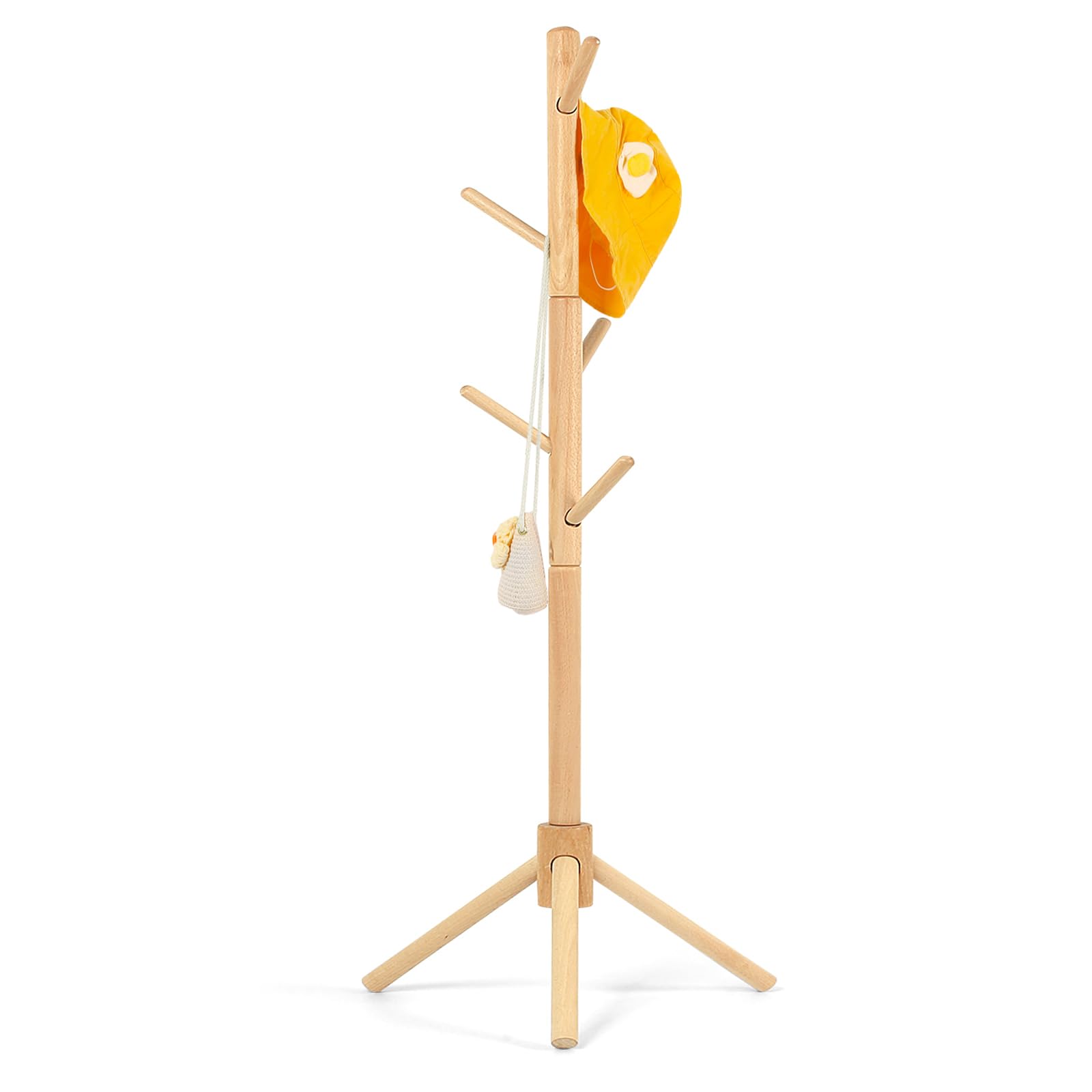 Relquorax Appendiabiti per Bambini in Legno di Faggio