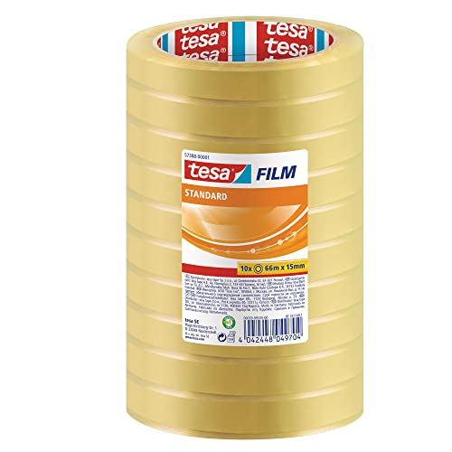 Tesafilm Standard - Nastro Adesivo Trasparente 66m x 15mm