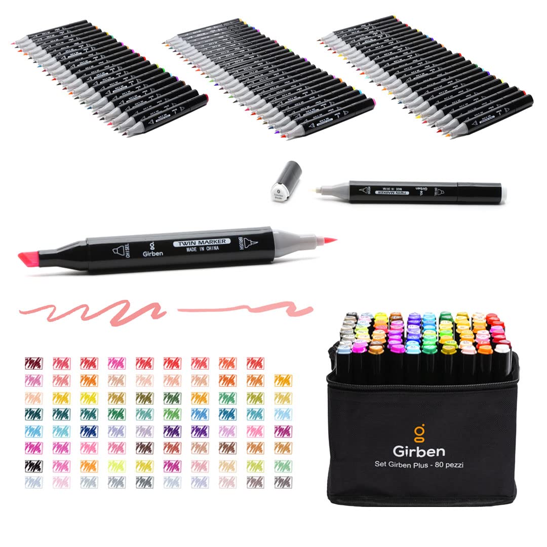 Pantoni Pennarelli Ad Alcool - 80 Marker Professionali