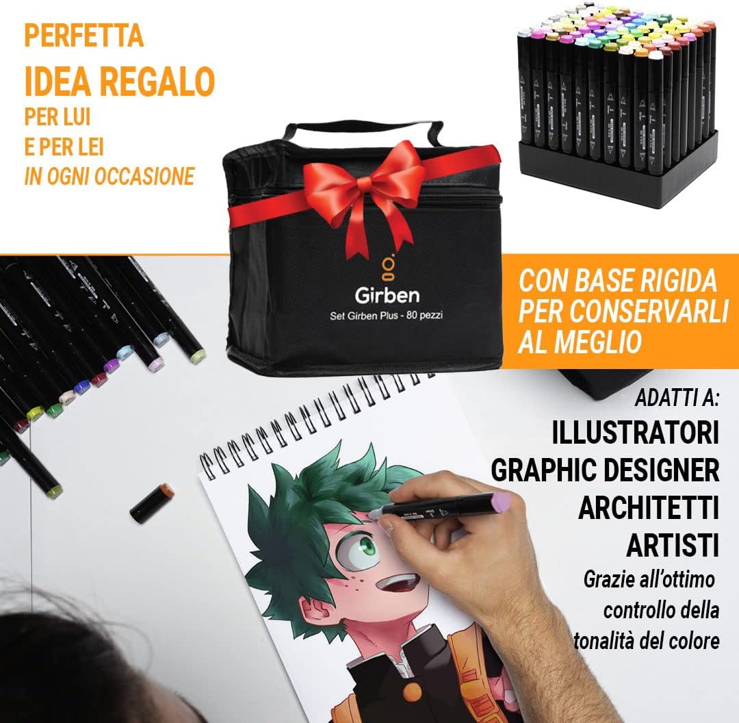 Pantoni Pennarelli Ad Alcool - 80 Marker Professionali - immagine 5