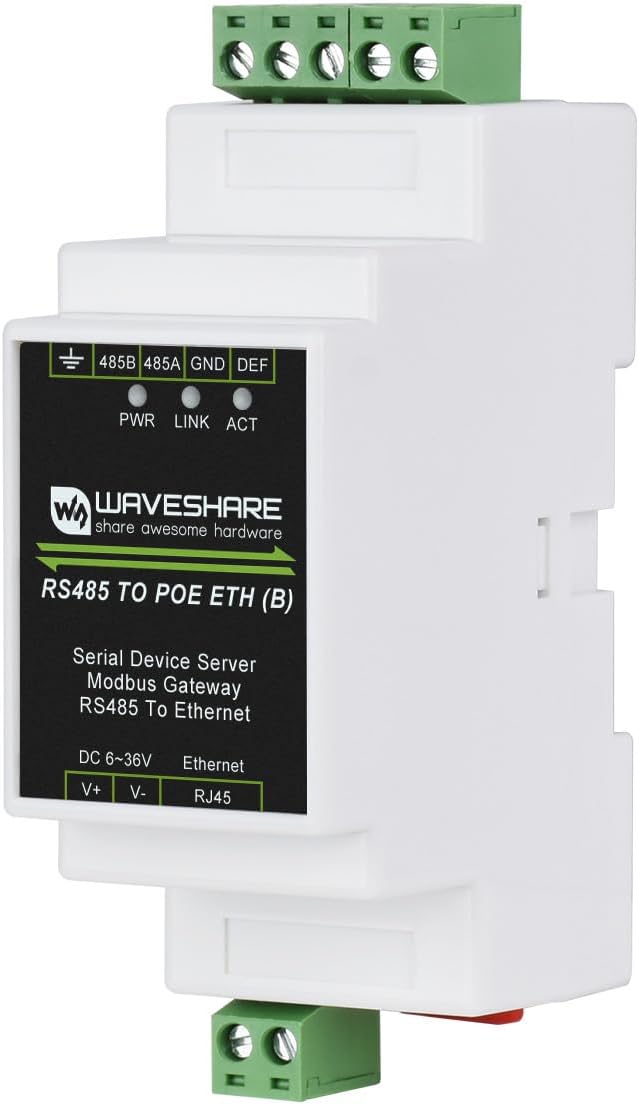 Server Seriale Industriale RS485 a Ethernet Modbus Gateway - immagine 1