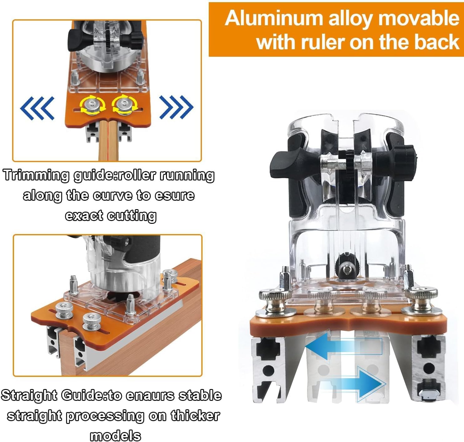 Fresatrice Verticale Legno Piastra di Base Set 2 in 1 - immagine 5
