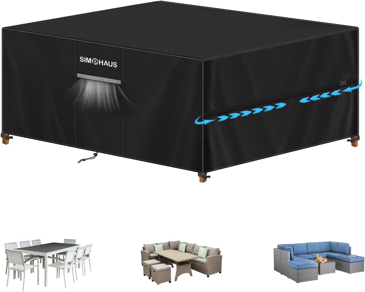 Simphaus Telo Copri Balcone Esterno 280x210x90cm - immagine 1