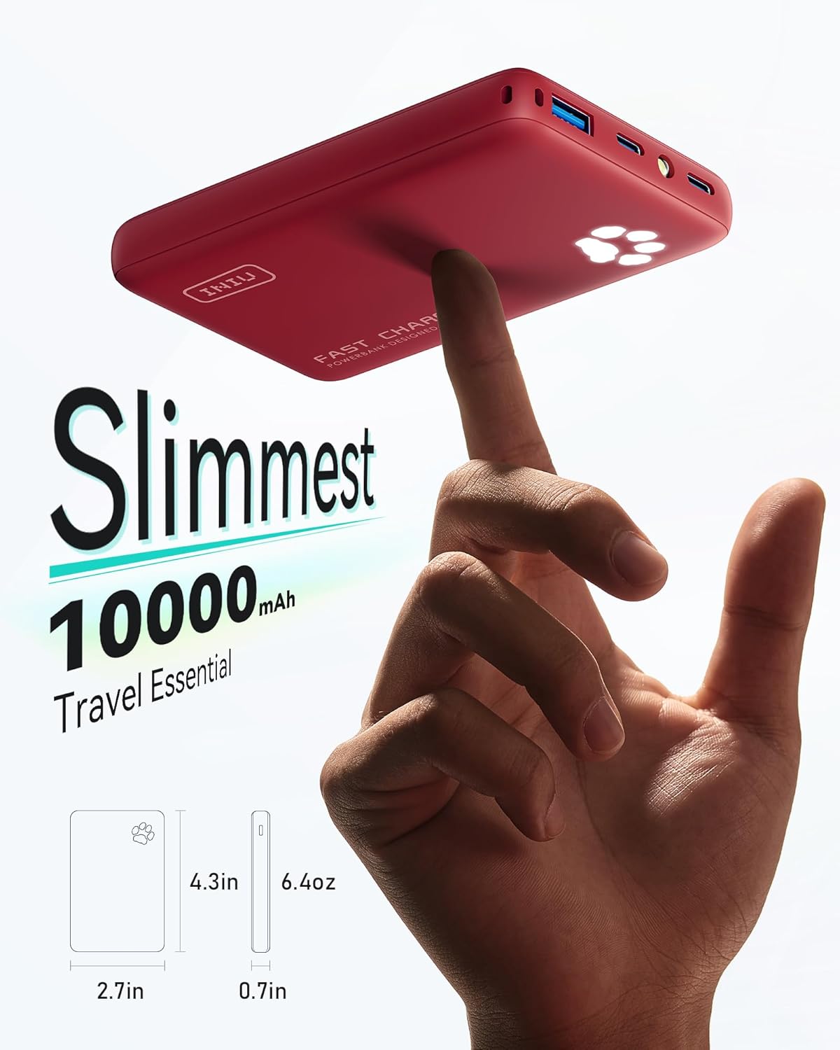 Iniu Power Bank 45W 10000mAh Ricarica Rapida - immagine 2