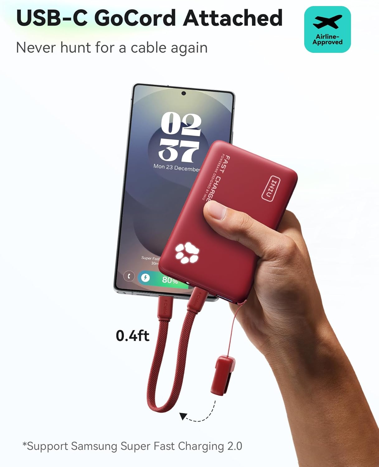 Iniu Power Bank 45W 10000mAh Ricarica Rapida - immagine 4