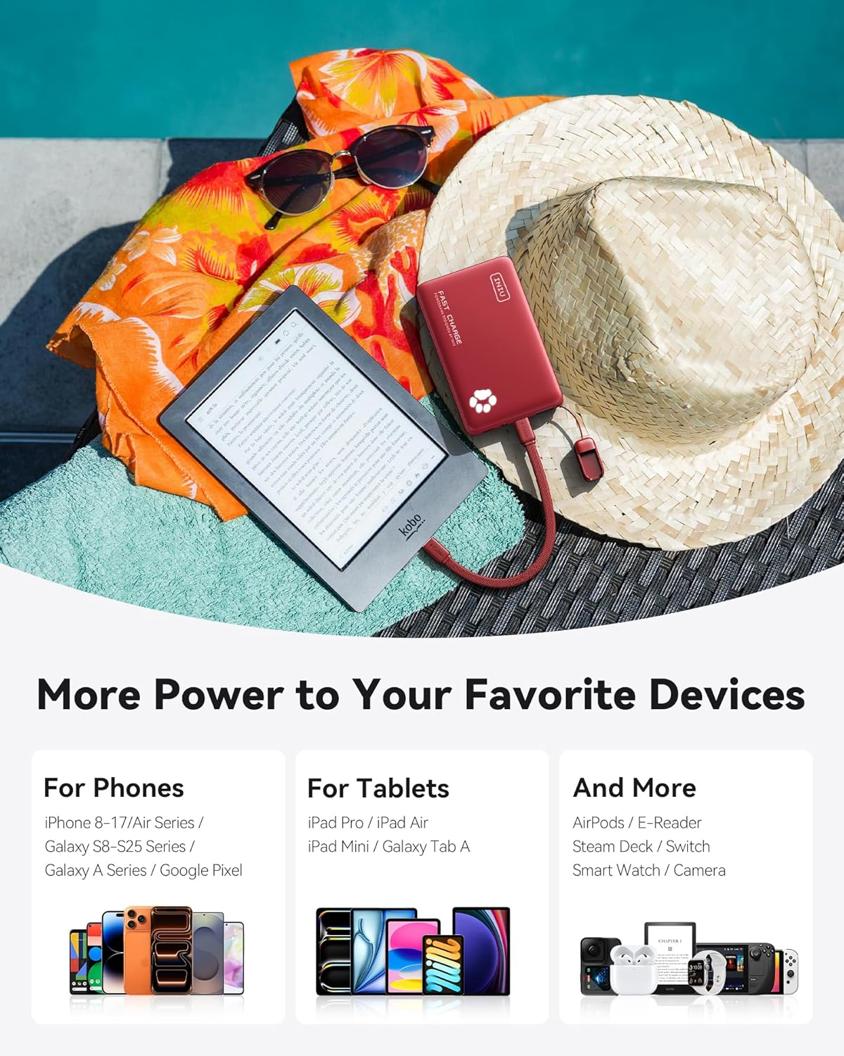 Iniu Power Bank 45W 10000mAh Ricarica Rapida - immagine 7