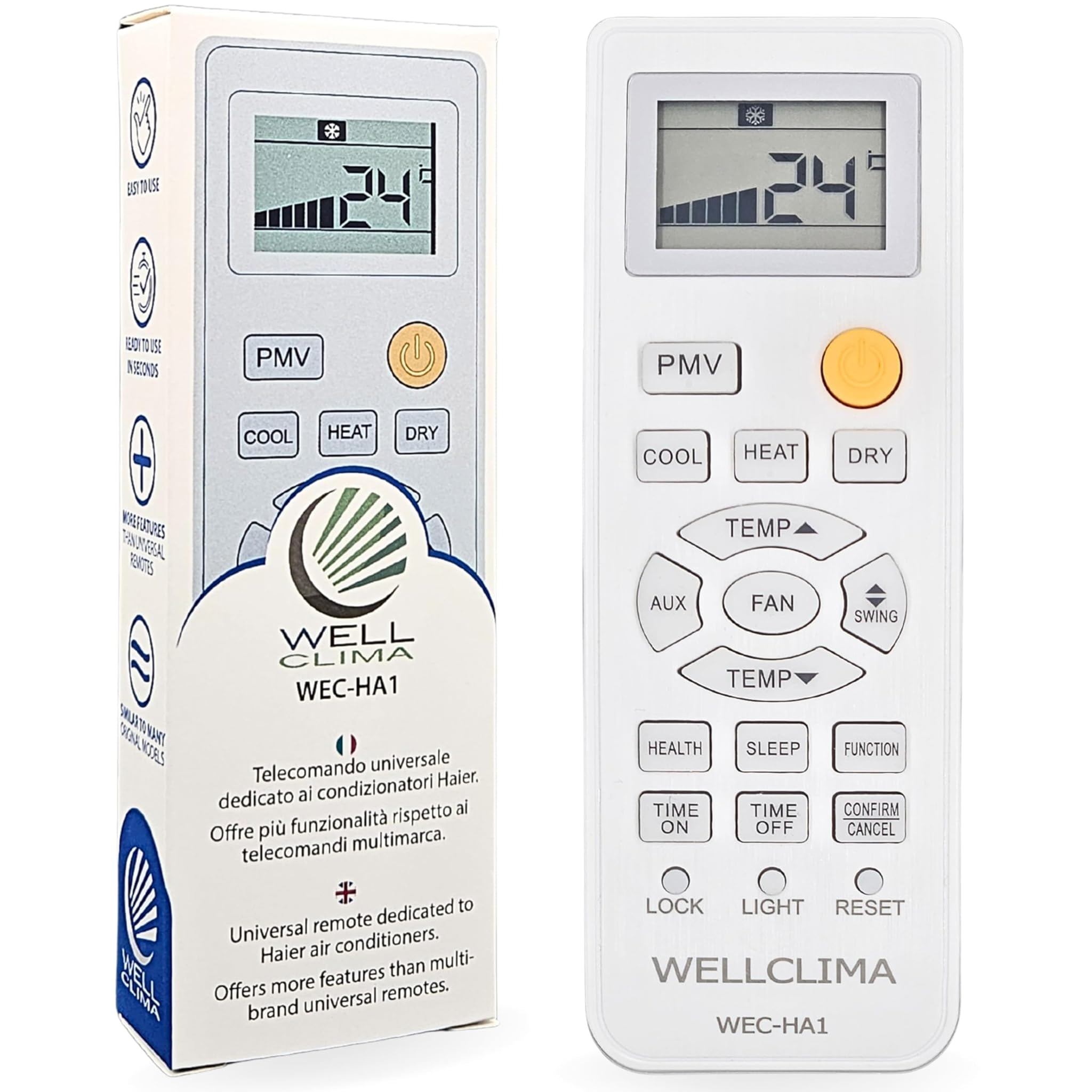 Wellclima WEC-HA1 Telecomando Condizionatori