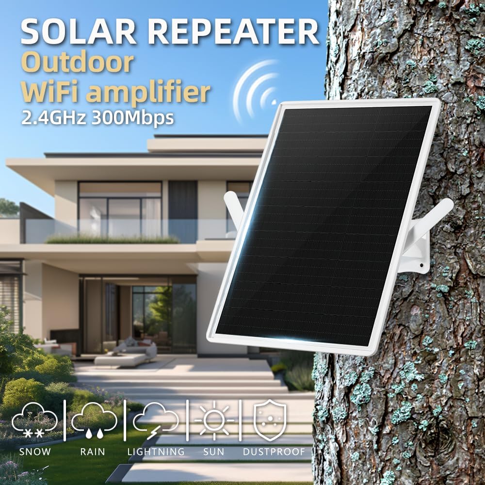 Ripetitore WiFi Amplificatore Solare Esterno 100m - immagine 2