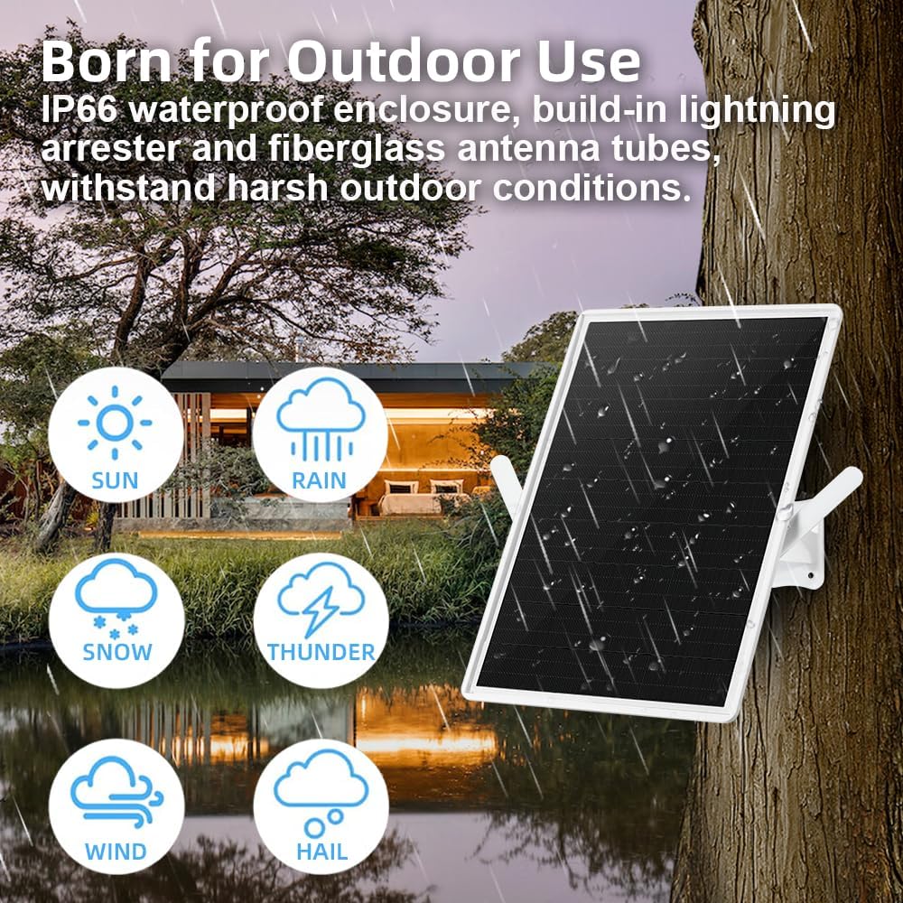 Ripetitore WiFi Amplificatore Solare Esterno 100m - immagine 6