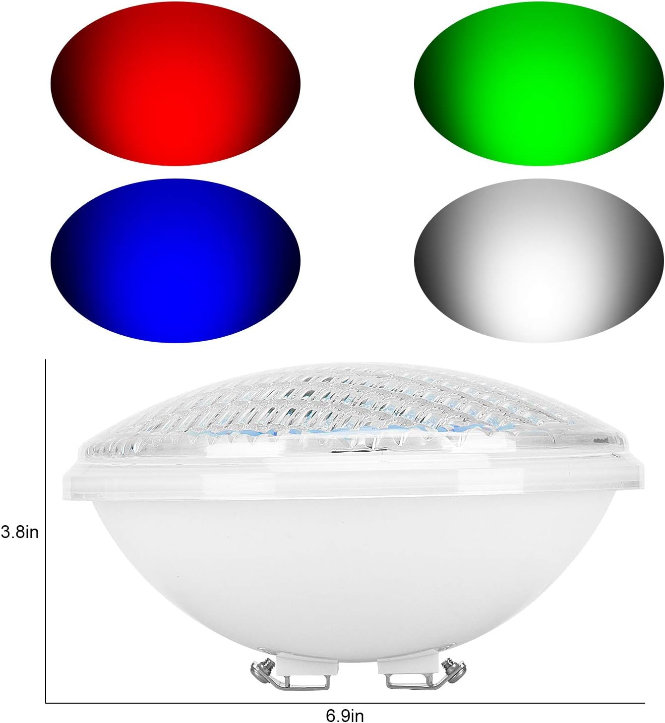 Kingwei RGBW Luci per Piscina LED PAR56 40W - immagine 4