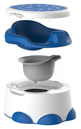 Bumbo BMB501 Step'n Potty Multifunzione: Vasino, Riduttore Wc e Pedana, Blu