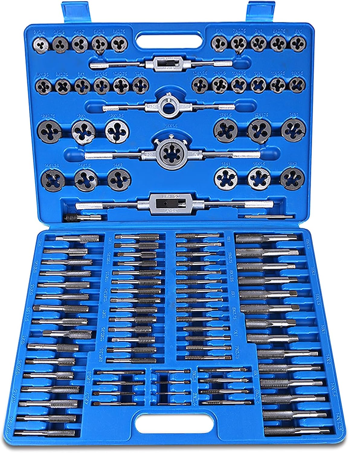 Set Professionale 110 Pezzi Rubinetti e Matrici HSS M2-M18 - immagine 1