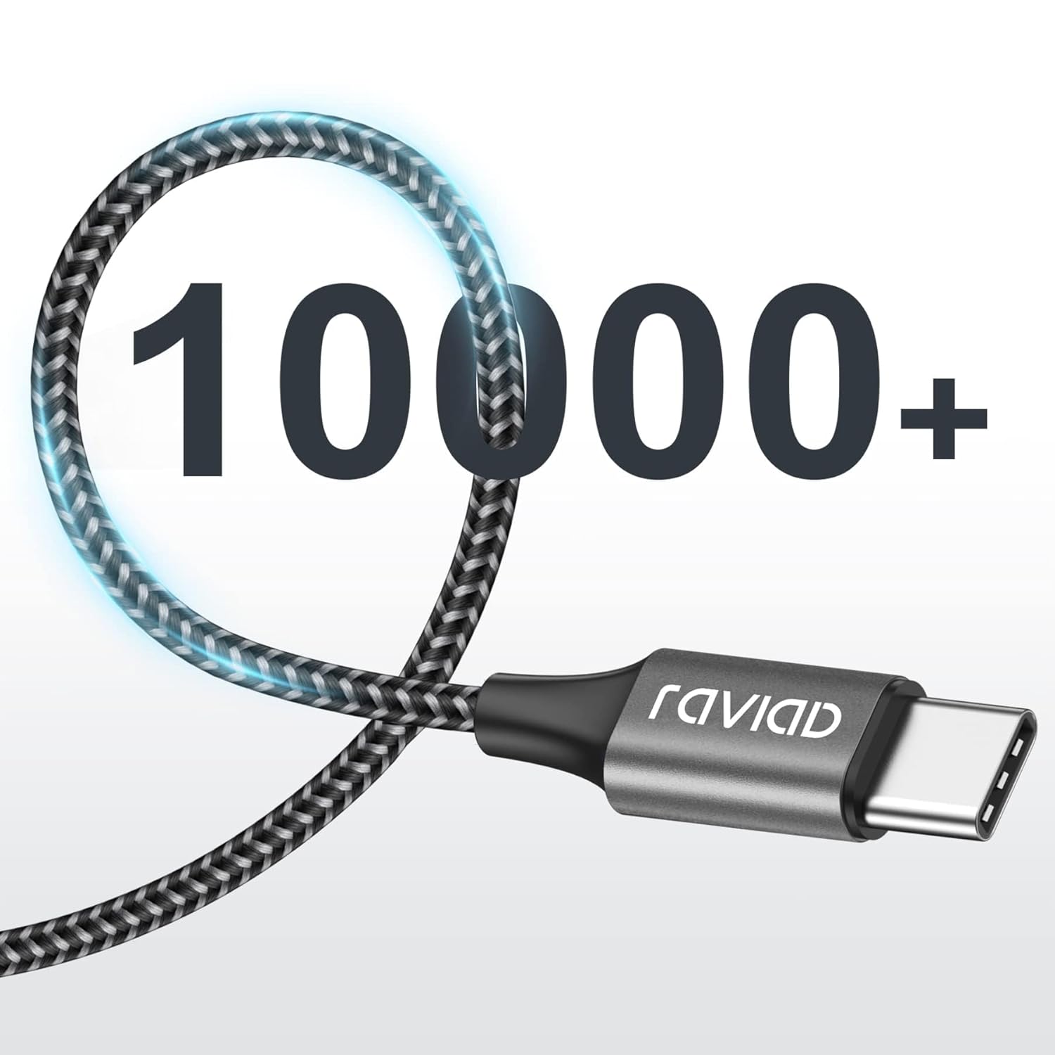 Raviad Cavo USB Tipo C Corto 2 Pezzi 0.5m Nylon - immagine 5