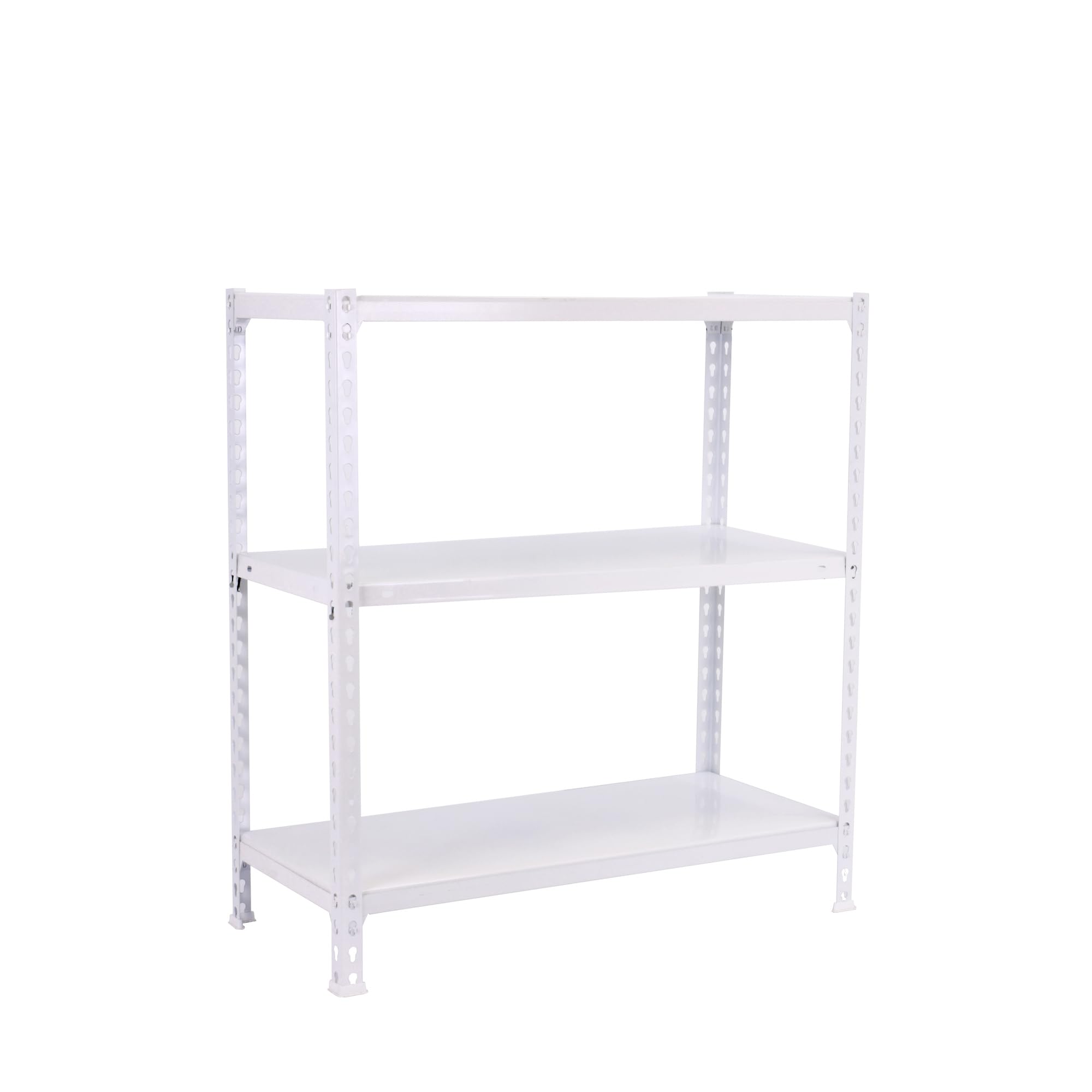 Simon Rack Scaffale Metallo Garage 3 Ripiani 70kg, Bianco