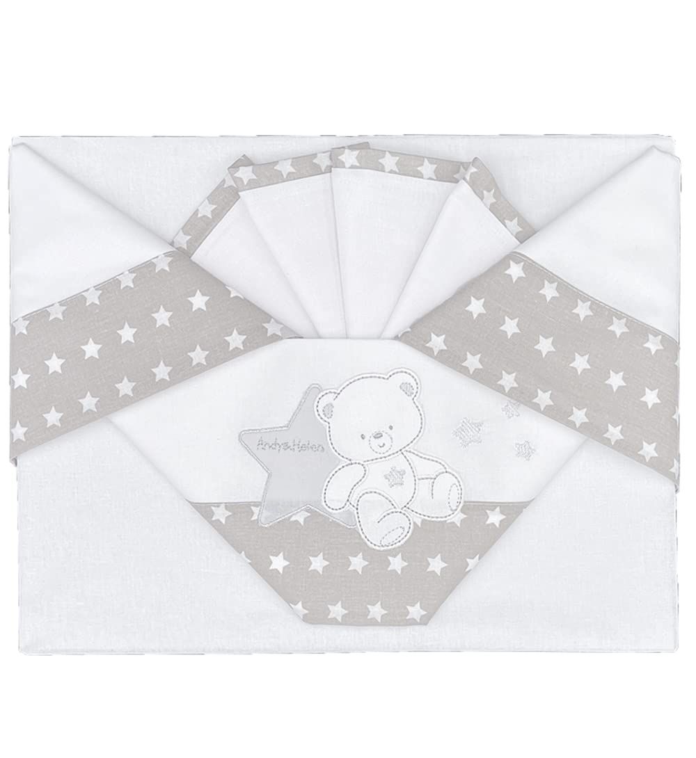 Andy & Helen Set 3 Pezzi Lenzuola Letto a Cancellino