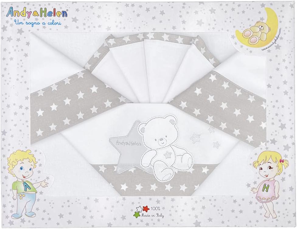 Andy & Helen Set 3 Pezzi Lenzuola Letto a Cancellino - immagine 2