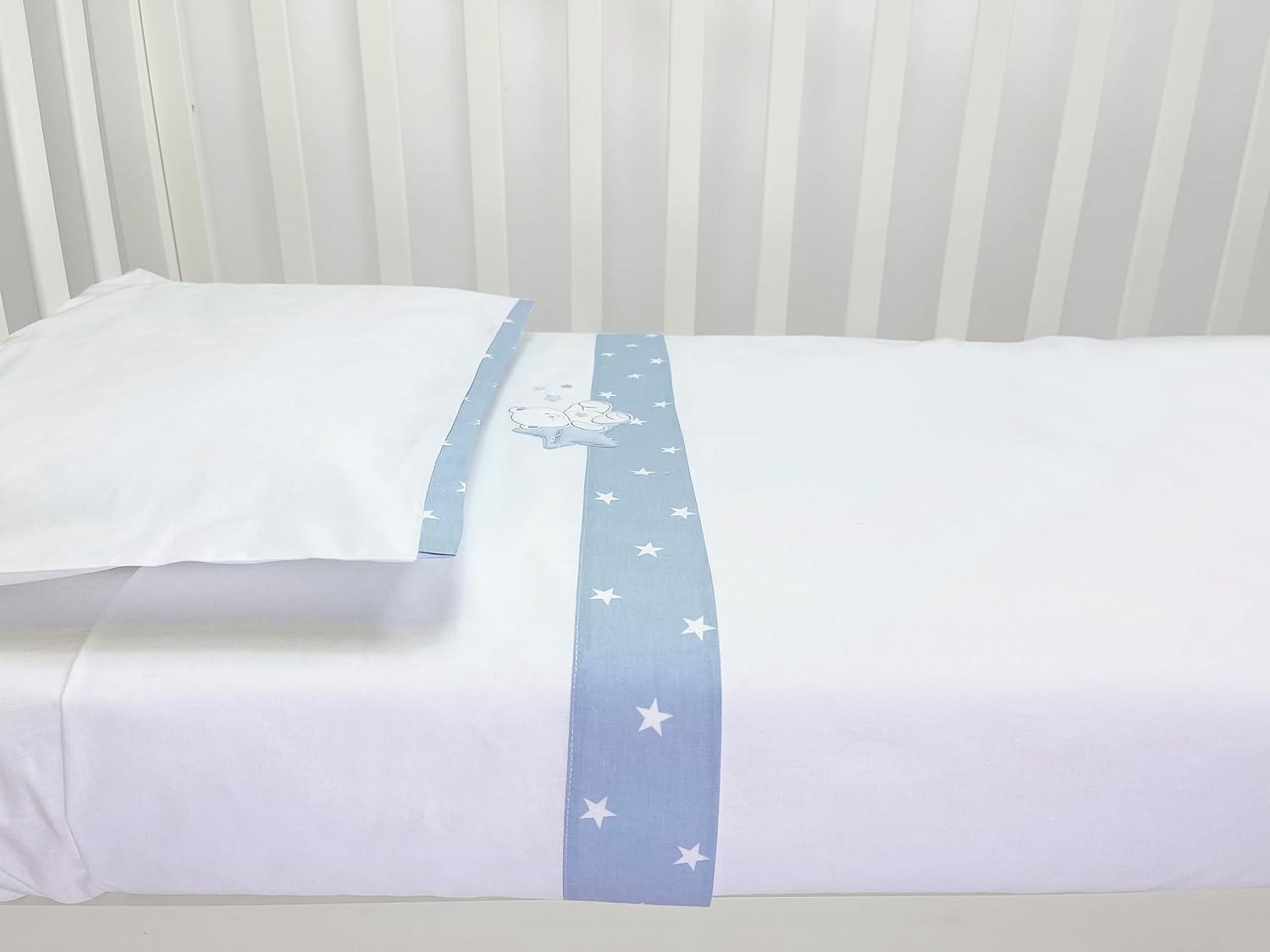 Andy & Helen Set 3 Pezzi Lenzuola Letto a Cancellino - immagine 3