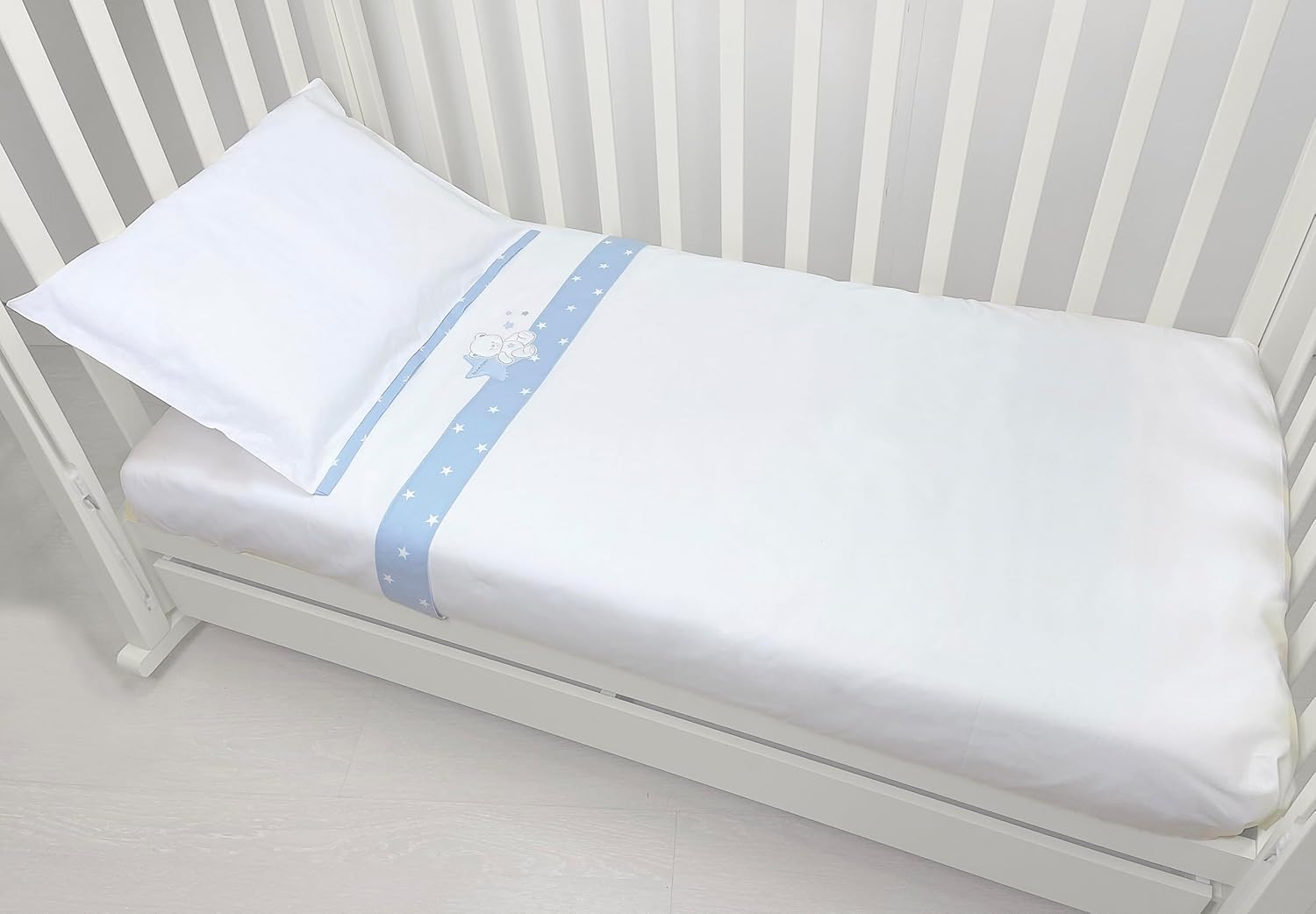 Andy & Helen Set 3 Pezzi Lenzuola Letto a Cancellino - immagine 4