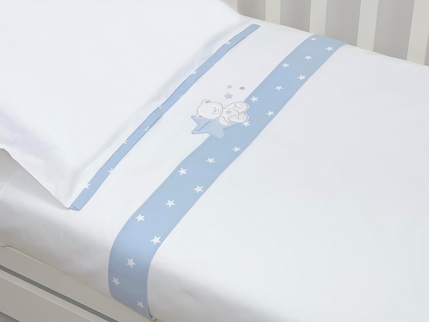 Andy & Helen Set 3 Pezzi Lenzuola Letto a Cancellino - immagine 5