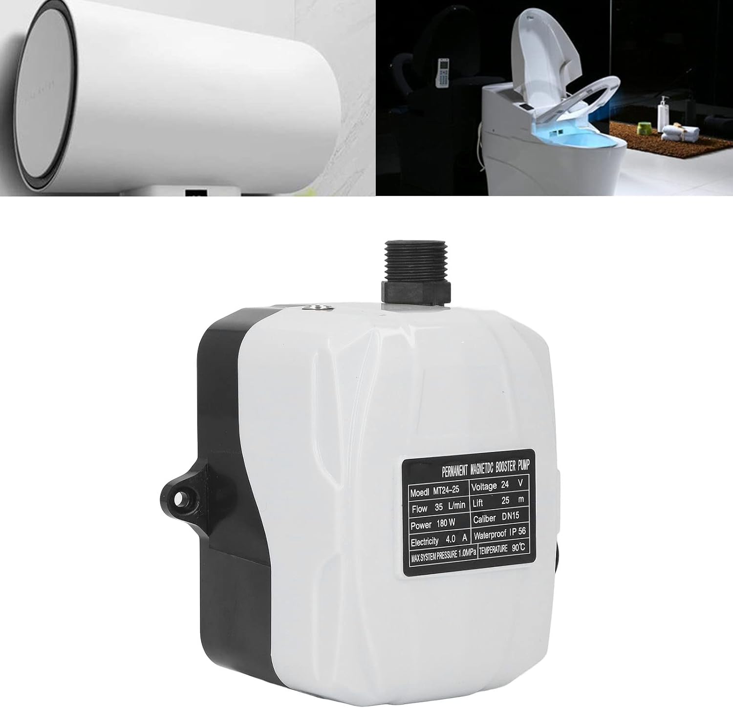 Pompa di Aumento Pressione Acqua Automatica Mini Doccia - immagine 2