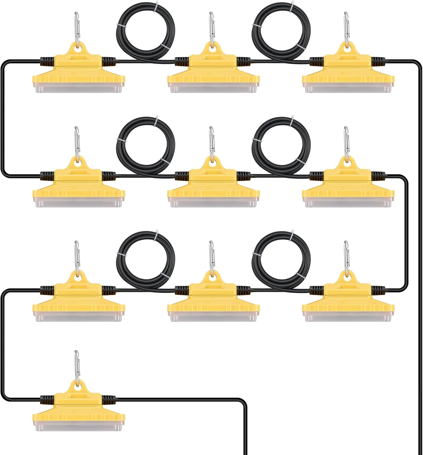 Vevor Catena Luminosa da Cantiere 30,5 m 10 Lampadine LED