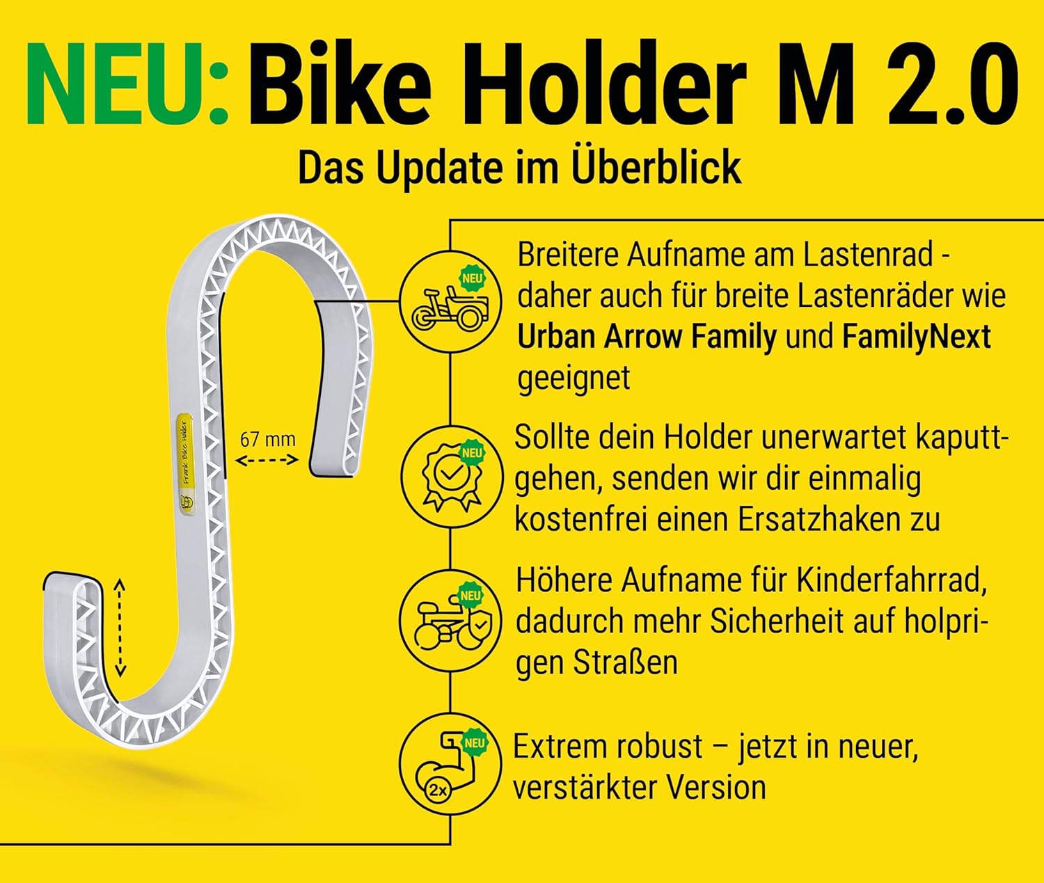 FBH | DE | Bicicletta | Holder M | 2 pezzi | Versione 2 - immagine 5