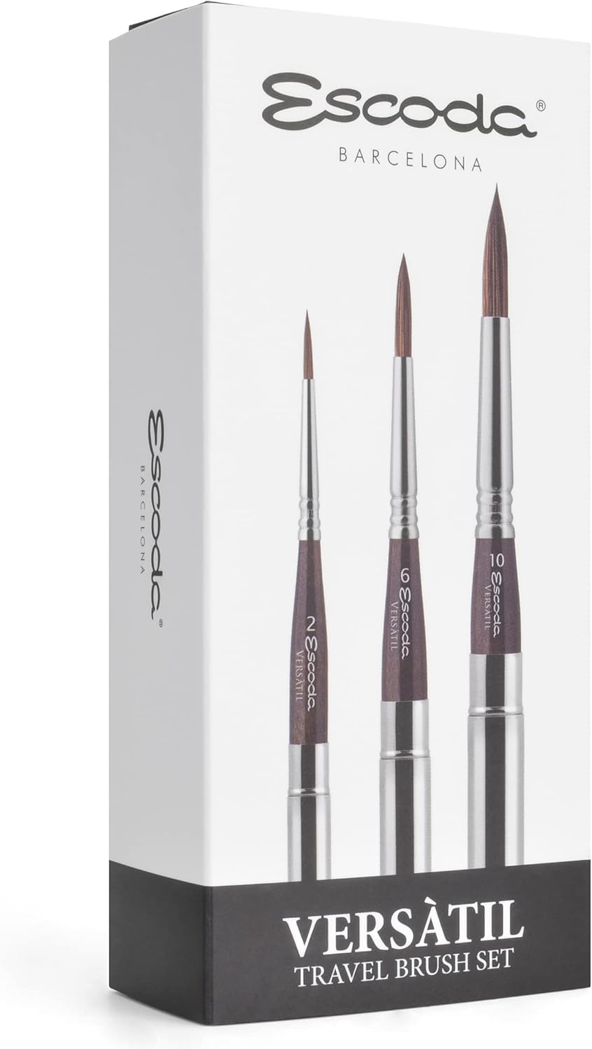 Escoda Set 3 Pennelli Acquerello Versàtil da Viaggio - immagine 1