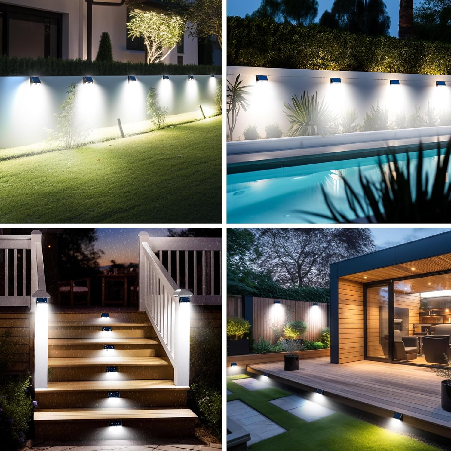 Nipify Faretto Led da Esterno Solare 4 Pezzi - immagine 5