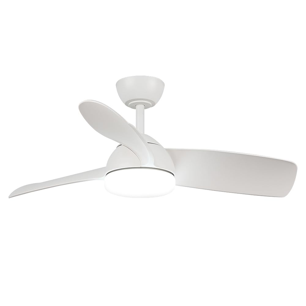 M Ledme - Ventilatore Soffitto Led White Face 59W